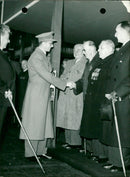 The King shook hands with the great invalids - Vintage Photograph