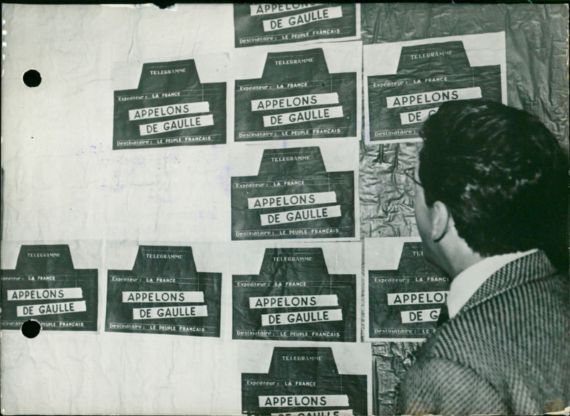 General de Gaulle to save France - Vintage Photograph