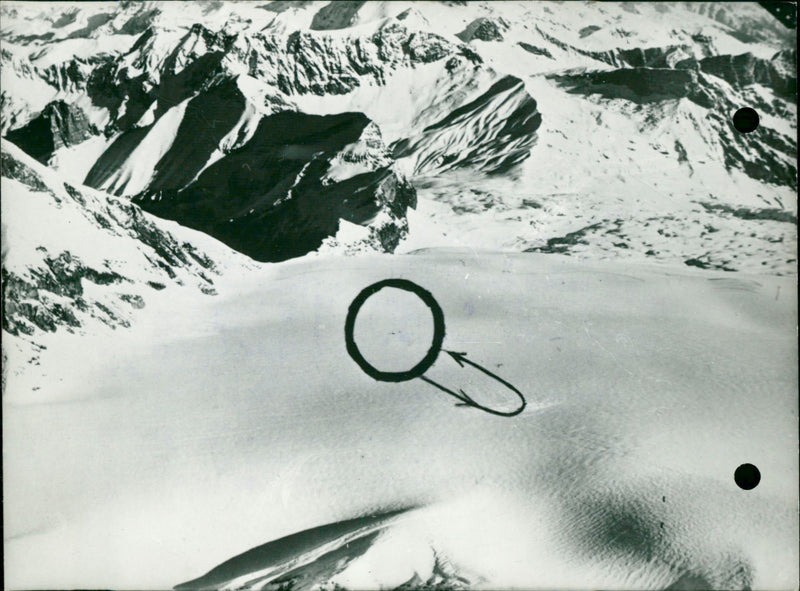 Zanfleuron glacier - Vintage Photograph