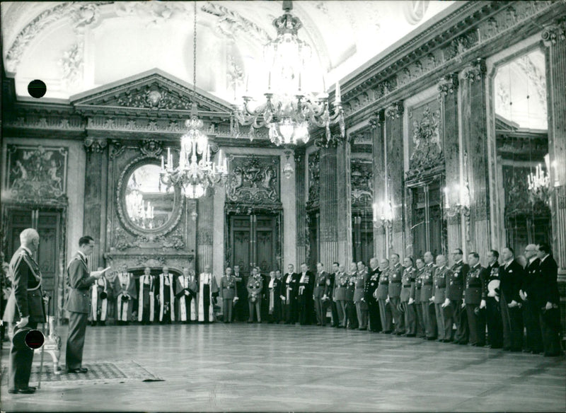 King delivers speech - Vintage Photograph