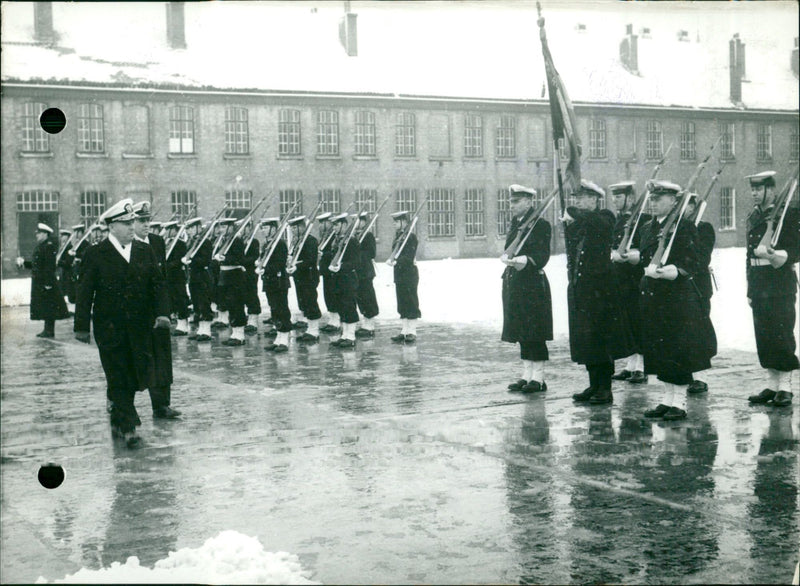 American W. E. Ferral, commander of the Atlantic floats - Vintage Photograph