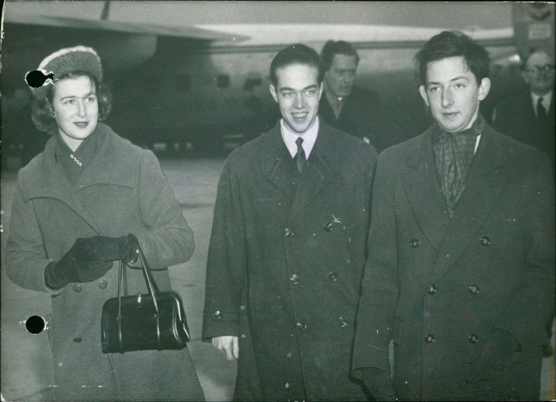 Prince Francois of France, Princess Alexandra of Kent, and Prince Michael of Greece - Vintage Photograph
