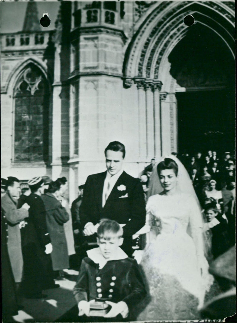 Princess Helene of France and Count Evrard de Limburg-Stirum - Vintage Photograph