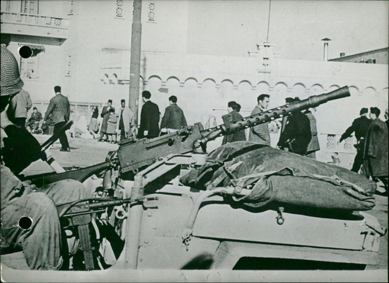 An armored car at Casbah of Algiers - Vintage Photograph