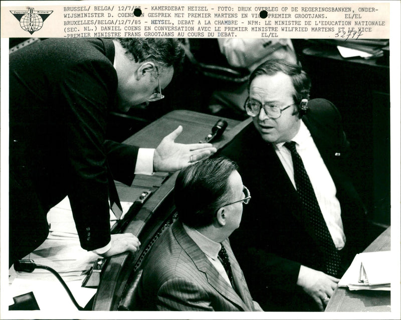 Heysel: Chamber debates - Vintage Photograph