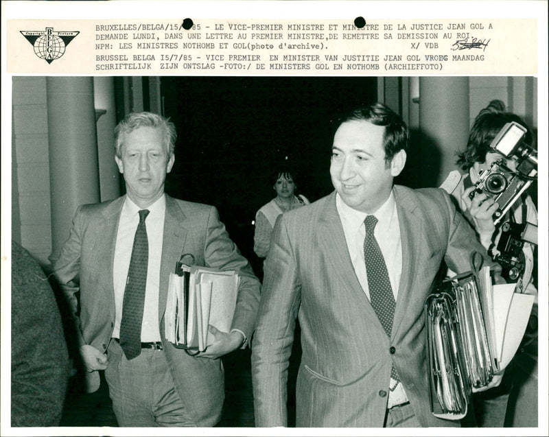 Vice Prime Minister of Justice Jean Gol - Vintage Photograph