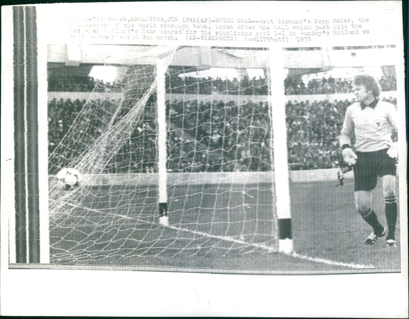 German goal-keeper Sepp Meier - Vintage Photograph