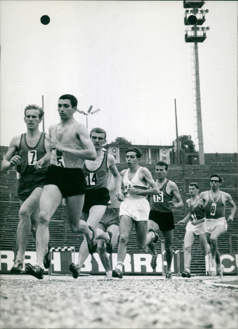 Winner Simons de Ninove at the Belgian Athletics Championship - Vintage Photograph