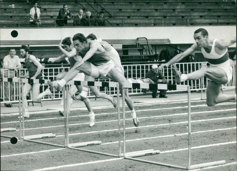 Wilfried Geeroms at the Belgian Athletics Championship - Vintage Photograph