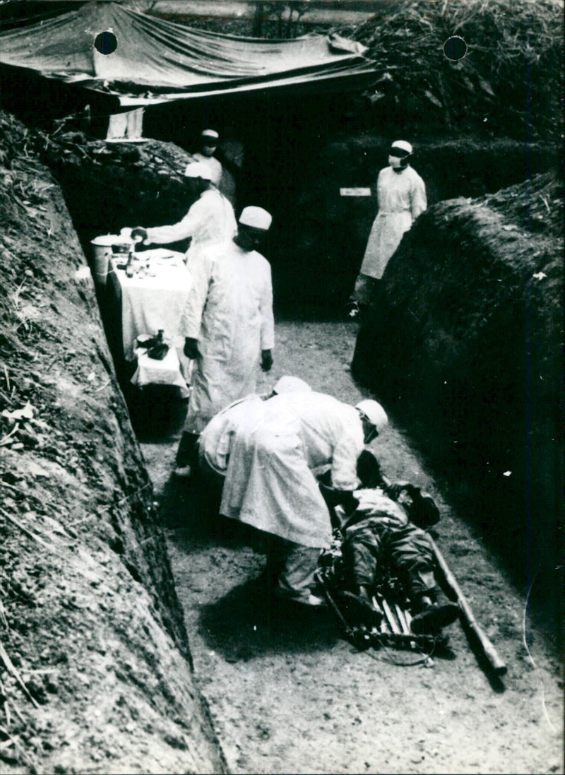 Field hospital - Vintage Photograph