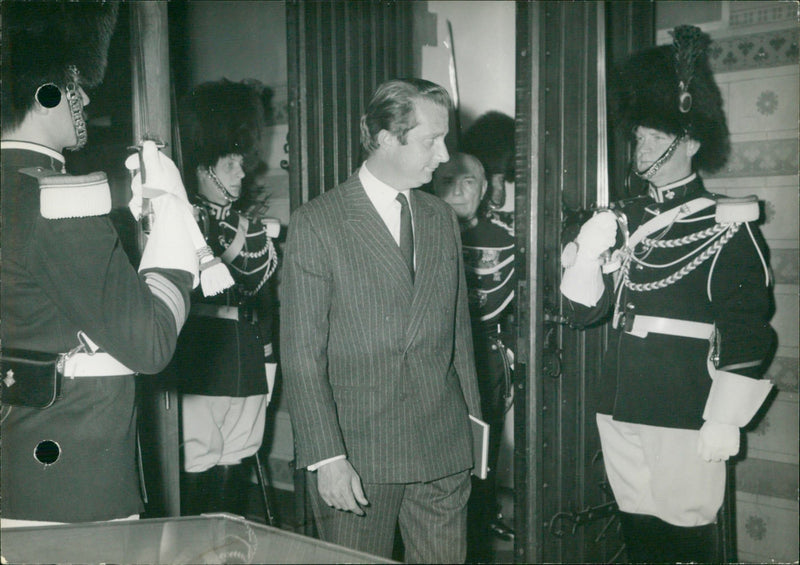 Prince Albert being saluted by members of the Royal Escort - Vintage Photograph
