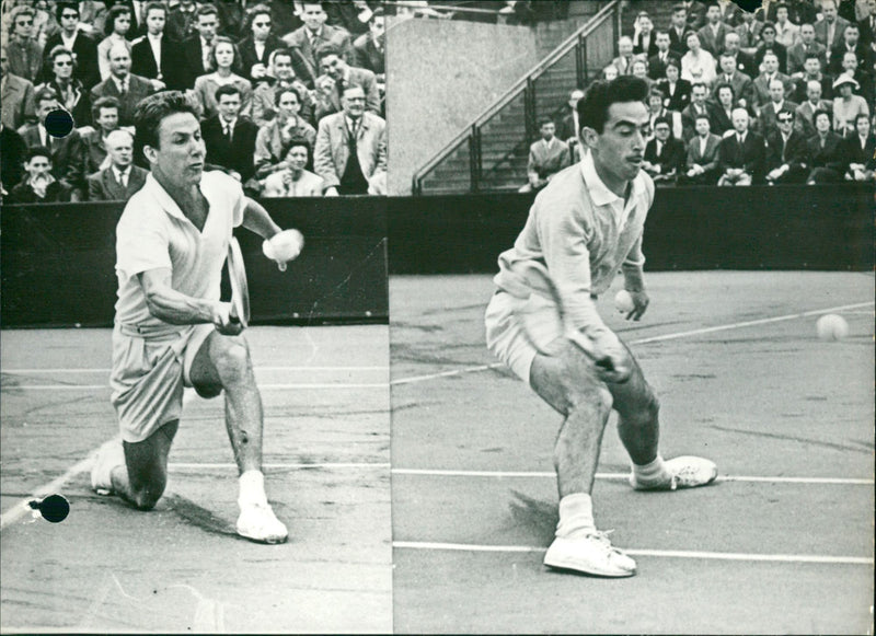 Davis Cup between Washer vs Contreras - Vintage Photograph