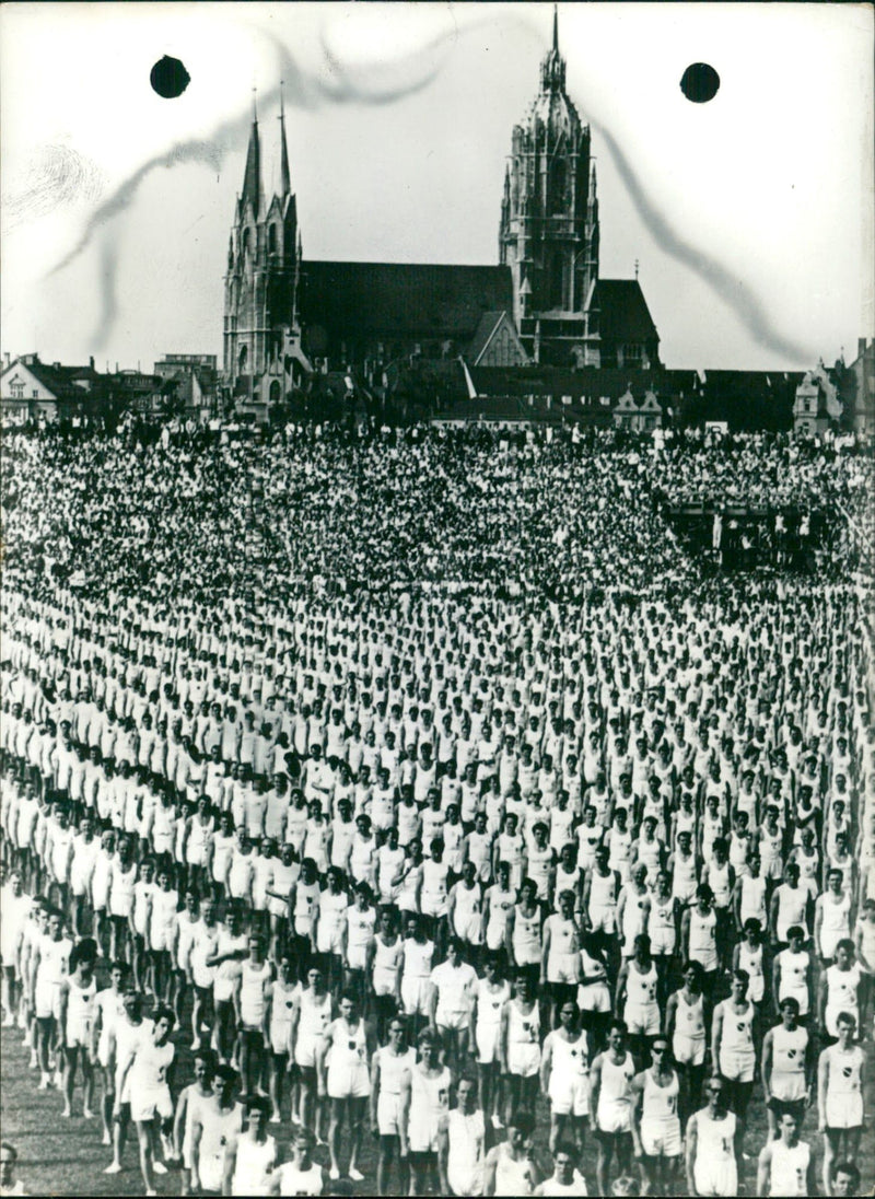 Gymnastics festival in Munich - Vintage Photograph