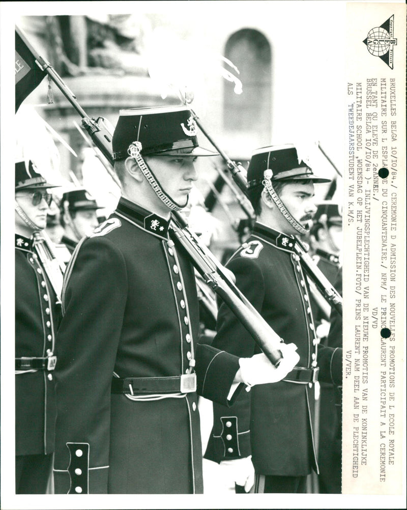 Admissions ceremony for the Royal Military Academy. - Vintage Photograph