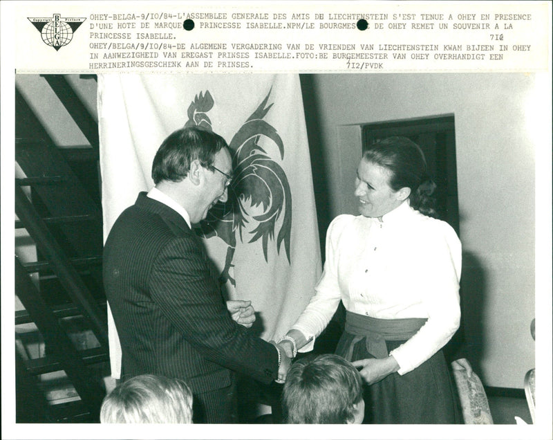 The general assembly of the friends of Liechtenstein. - Vintage Photograph