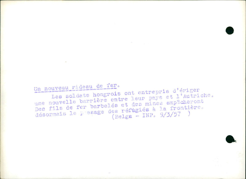 A new iron curtain - Vintage Photograph