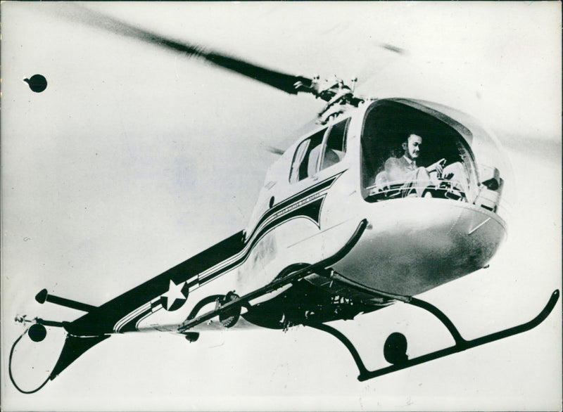 Eisenhower's helicopter - Vintage Photograph