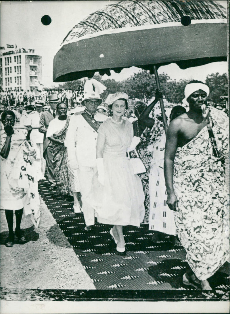 Princess Marina at ceremony of Ghana - Vintage Photograph