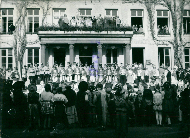 "Rosenmontag" at Eupen. - Vintage Photograph