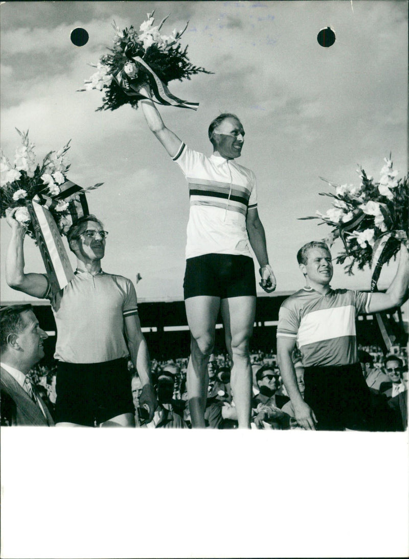 Jan Derksen, Arie van Vliet and Roger Gaignard - Vintage Photograph