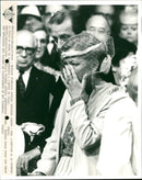 Princess Paola wipes away a tear - Vintage Photograph