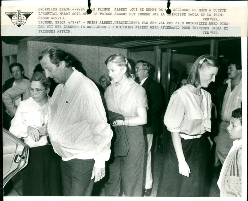 Prince Albert, Princess Paola, Princess Astrid - Vintage Photograph