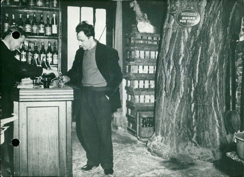 The tree in the Bistro - Vintage Photograph