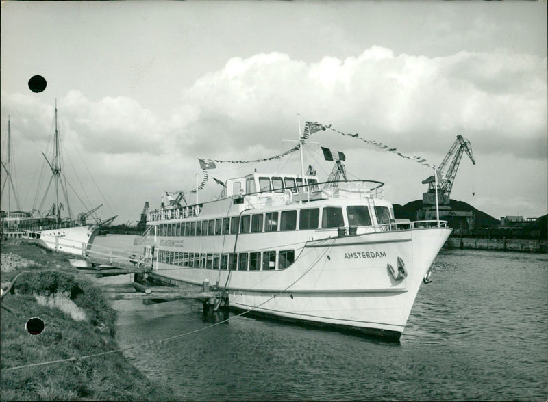 A Dutch hotel boat in Brussels - Vintage Photograph