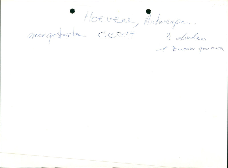 A Cessna helicopter crashed in Hoevenen - Vintage Photograph