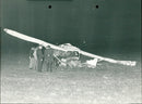 A crashed Cessna helicopter - Vintage Photograph