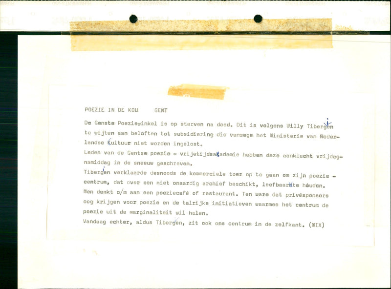 Poetry in the cold - Vintage Photograph