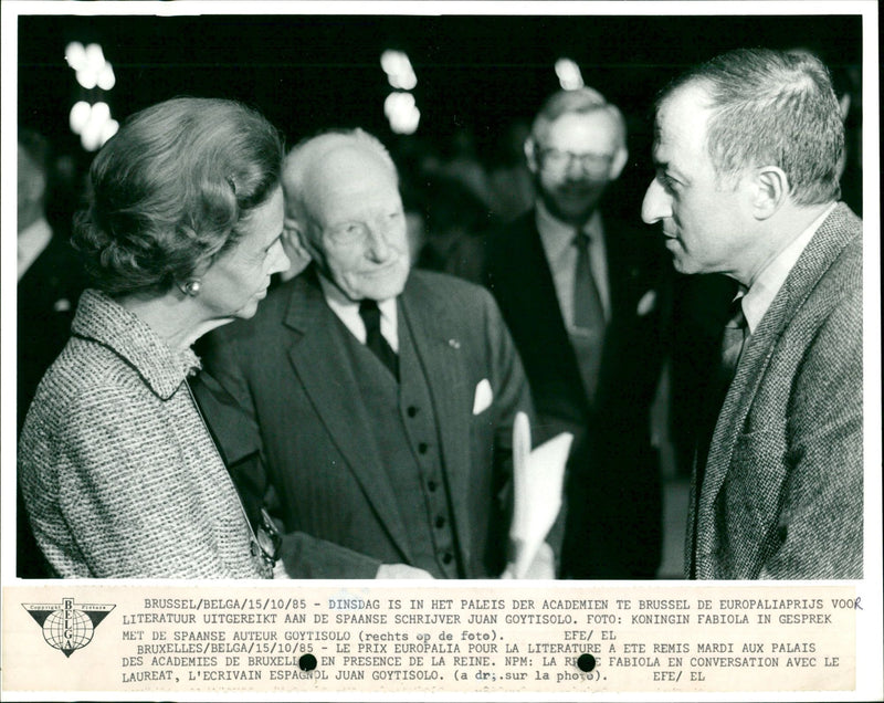 Queen Fabiola, Juan Gytisolo - Vintage Photograph