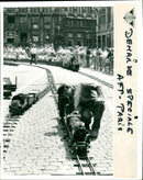 Model trains presentation - Vintage Photograph