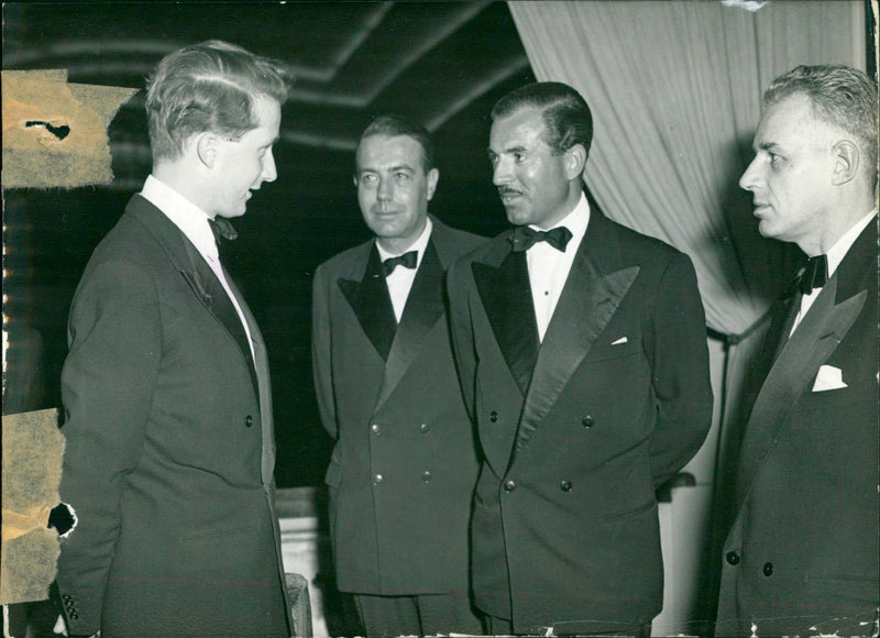 Prince Albert attends gala at the Palace of Fine Arts in Brussels - Vintage Photograph