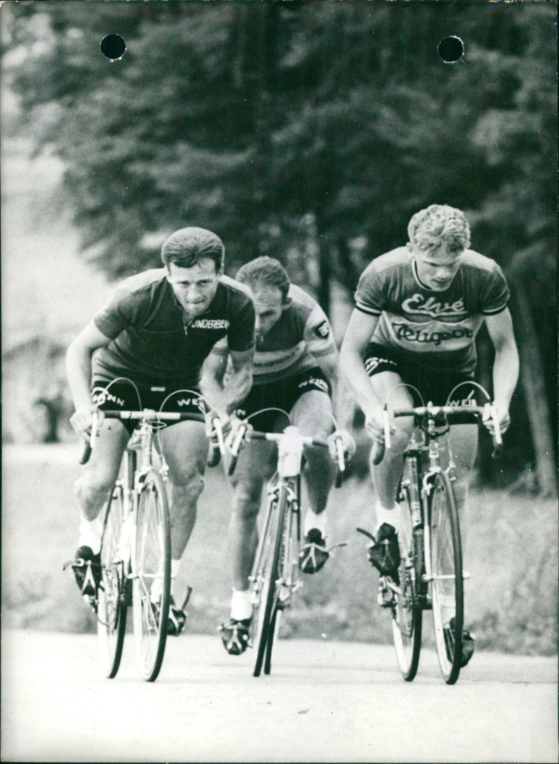 Belgians at the Tour de Suisse. - Vintage Photograph