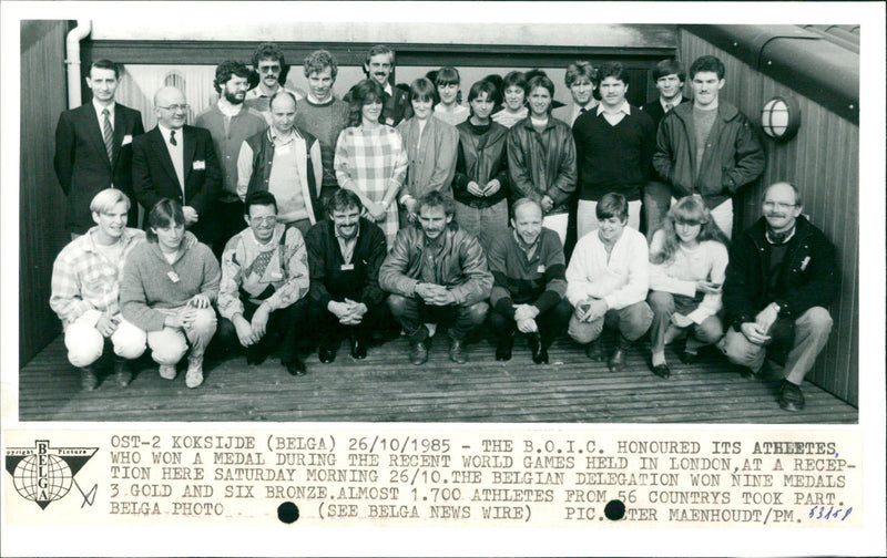 Medalwinners during the recent world games in London - Vintage Photograph