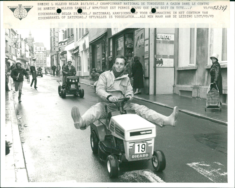 National championship for Lawn Mowers - Vintage Photograph