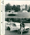 A visual artist stole a service car - Vintage Photograph