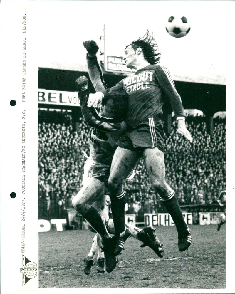 Belgian Football: Standard Liege- Club Brugge - Vintage Photograph