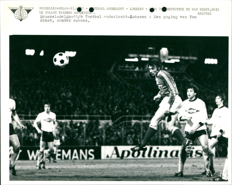 Belgian Football: RSC Anderlecht- KSC Lokeren - Vintage Photograph