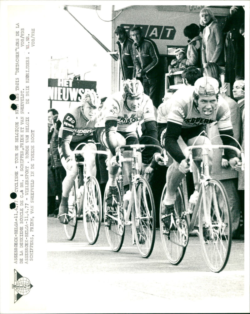 Cycling Tour of Belgium - Vintage Photograph