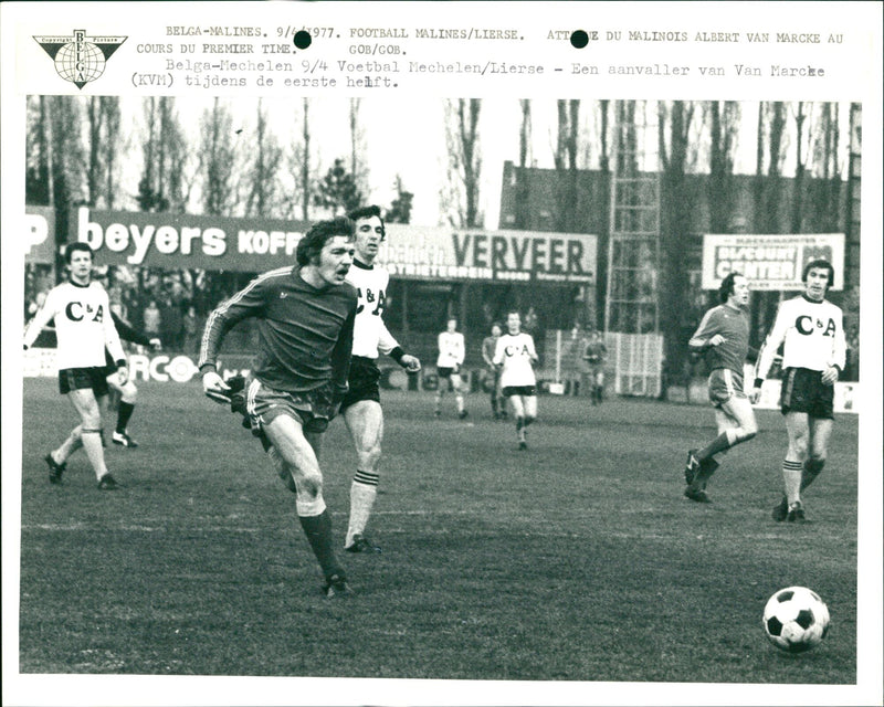 Belgian football- KV Mechelen- Lierse SK - Vintage Photograph