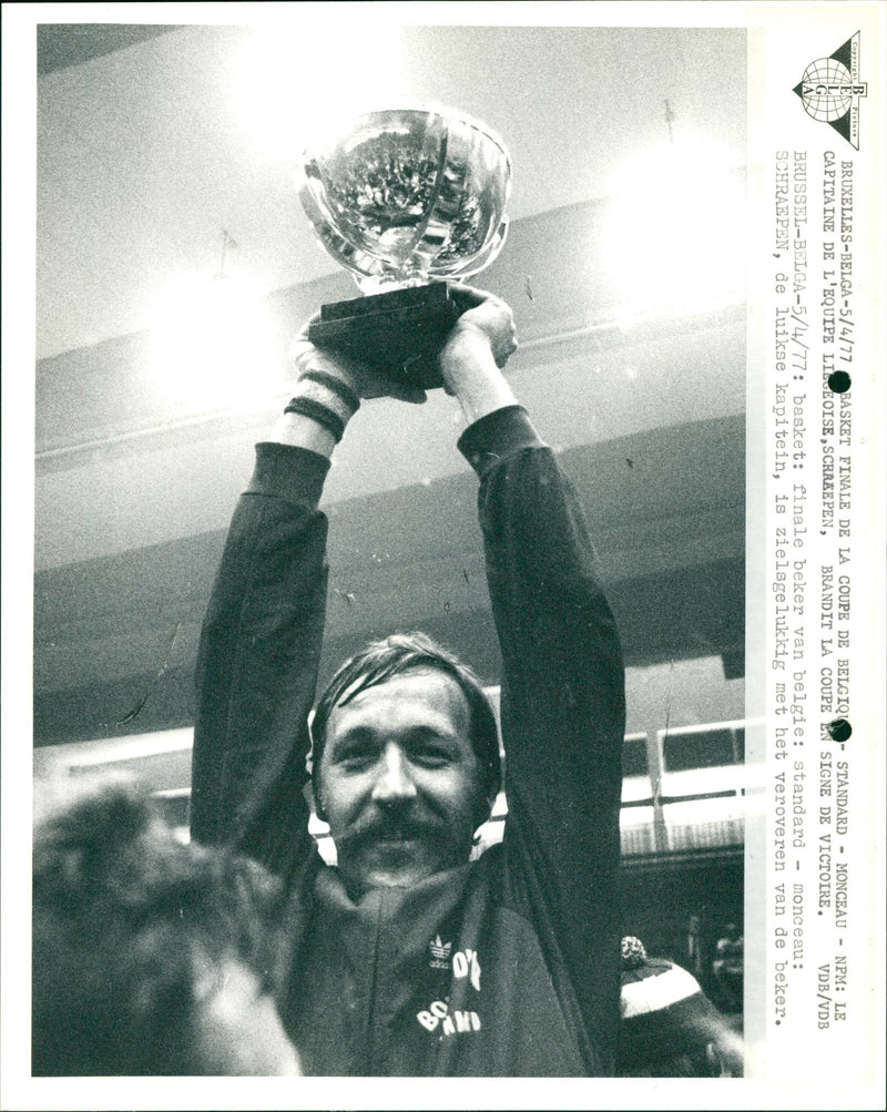 Belgian Basketball Cup final: Standard vs Moceau - Vintage Photograph