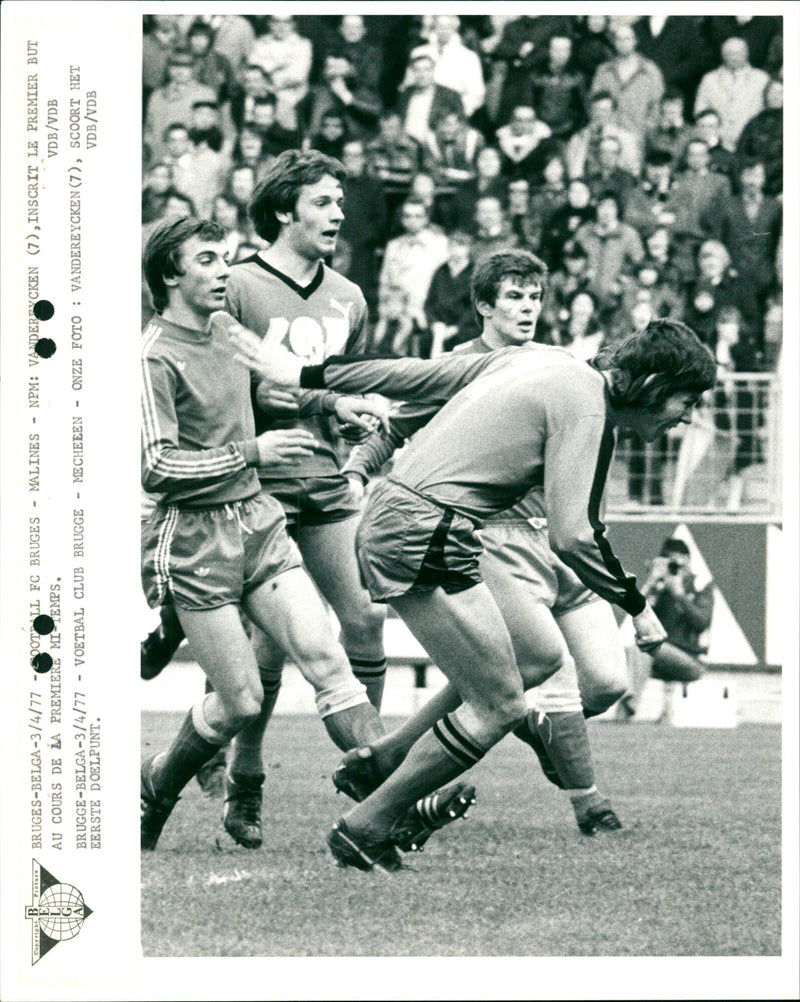 Belgian Football: Club Brugge- KV Mechelen - Vintage Photograph