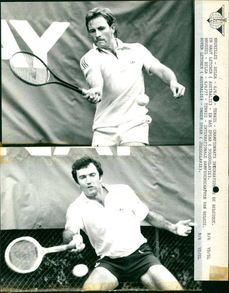 Tennis: International championships of Belgium - Vintage Photograph