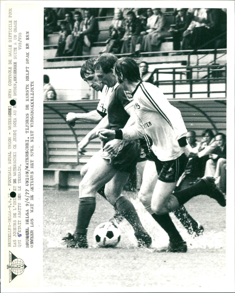 Belgian Football: Royal Union SG- Waterschei - Vintage Photograph