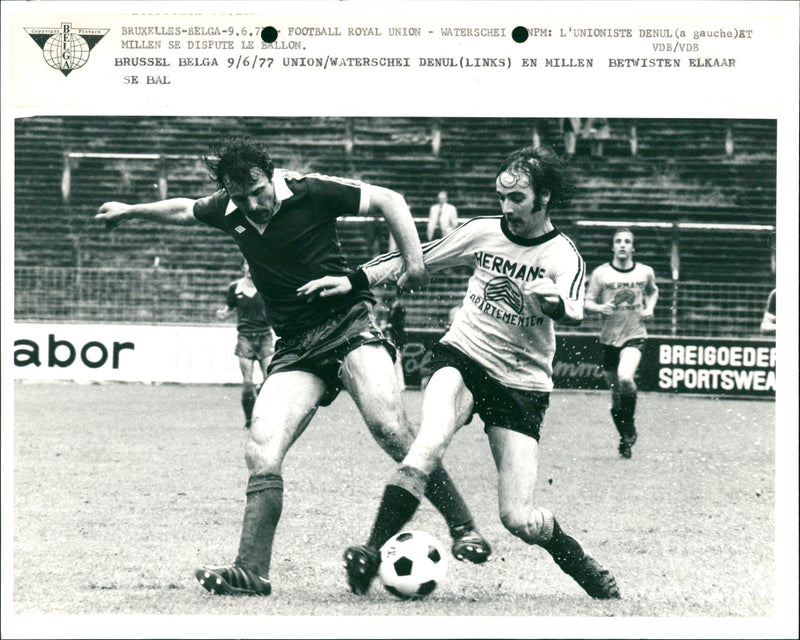 Belgian Football: Union SG- Waterschei - Vintage Photograph