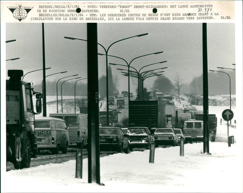 Traffic Jam - Vintage Photograph