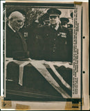 Victims of IRA attack buried. - Vintage Photograph