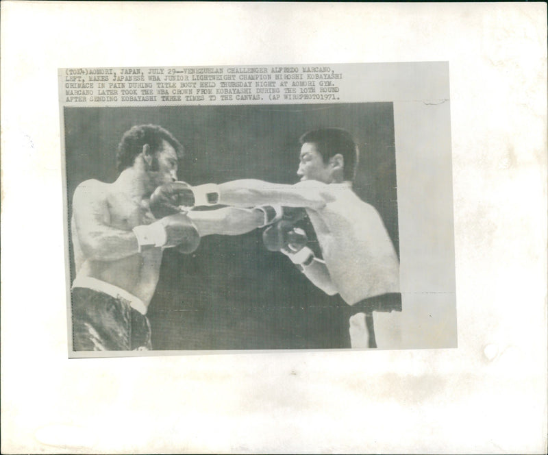 Alfredo Marcano vs Hiroshi Kobayashi - Vintage Photograph